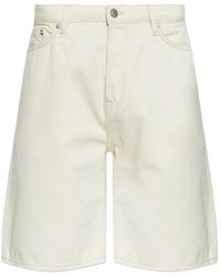 Samsøe & Samsøe - Saeddie Logo-Patch Denim Shorts - Lyst