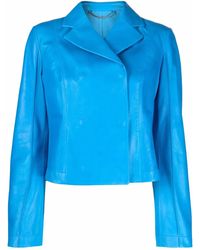 Ferragamo - Notched-Lapel Long-Sleeve Jacket - Lyst