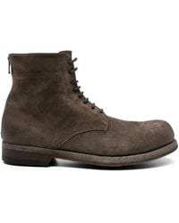 Officine Creative - Lace-Up Zip-Up Boots - Lyst