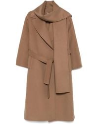 Max Mara - Abrigo cruzado con cinturón - Lyst