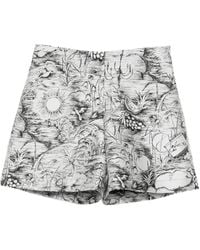 Shiatzy Chen - Fête Of Petal Jacquarded Shorts - Lyst