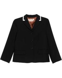 Marni - Long Sleeve Wool Jacket - Lyst