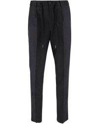 Tagliatore - Dart-Detail Drawstring Trousers - Lyst