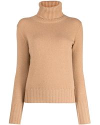 N.Peal Cashmere - Ribbed-trim Roll-neck Jumper - Lyst