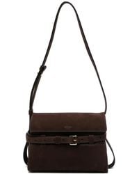 Moschino - Buckle Suede Cross Body Bag - Lyst