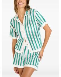 Banana Moon - Avila Crochet-Knit Striped Shirt - Lyst
