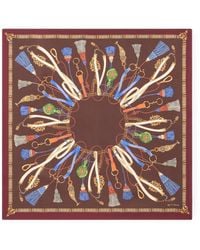 Etro - Silk Scarf With Charm Motif - Lyst