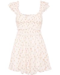 LoveShackFancy - Sunshine Floral-print Cotton Dress - Lyst