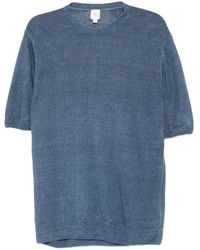 120% Lino - Linen Short-Sleeved T-Shirt - Lyst