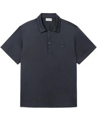 Lacoste - Paris Classic Fit Open Neck Embroidered Polo - Lyst