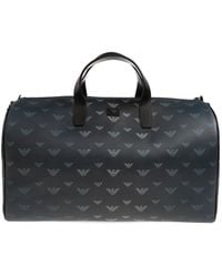 Emporio Armani - Sac Fourre-Tout À Motif Monogrammé En Toile - Lyst