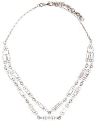Alessandra Rich - Crystal-Embellished Layered Necklace - Lyst