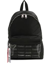 Tommy Hilfiger Rucksack mit Logo-Print - Schwarz
