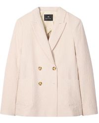 Paul Smith - Striped Double-Breasted Blazer - Lyst