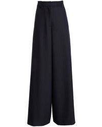 KHAITE - Jacob Pinstriped Wide Leg Trousers - Lyst