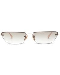 Linda Farrow - Geometic-Frame Sunglasses - Lyst
