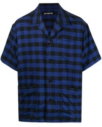 MASTERMIND WORLD - Plaid-check Embroidered Shirt - Lyst
