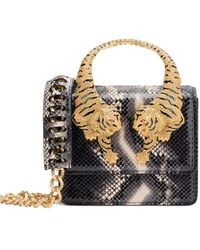 Roberto Cavalli - Bolso Roar mini con asa de tigre - Lyst