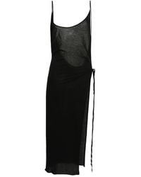 The Attico - Open-Back Cotton Midi Dress - Lyst