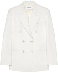 Givenchy - Chaqueta De Lana Y Mohair Con Doble Botonadura - Lyst