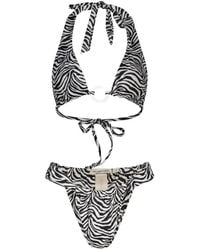 Paramidonna - Mirla Bikini Met Zebraprint - Lyst