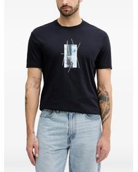 ARMANI EXCHANGE - Graphic-Print T-Shirt - Lyst