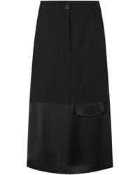 Moschino - Midi-Rok Met Vlakken - Lyst