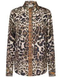 Pierre Louis Mascia - Aloe Leopard-Print Silk Shirt - Lyst