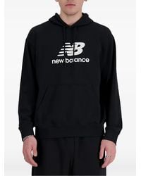 New Balance - Logo-Print Hoodie - Lyst