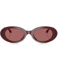 Giorgio Armani - Oval-Frame Sunglasses - Lyst