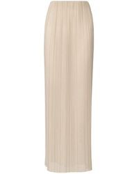 Fabiana Filippi - Pleated-Finish Maxi Skirt - Lyst