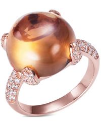 Anabela Chan - Sugarloaf Ring aus 18kt Rotgold-Vermeil mit Zitrin - Lyst