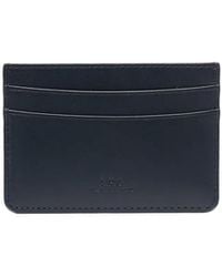 A.P.C. - André Embossed Logo Cardholder - Lyst