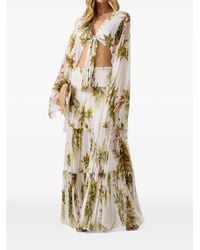 Guess - Marciano Floral-Print Tiered Maxi Skirt - Lyst