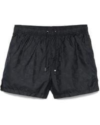 Giorgio Armani - Tonal-Logo Swim Shorts - Lyst