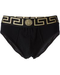 Versace Greca Briefs - Black