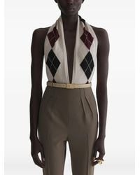 Mugler - Cashmere Argile Bodysuit - Lyst