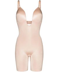 Spanx - Suit Your Fancy Plunge Mid-Thigh Bodysuit - Lyst