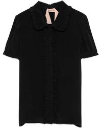 N°21 - Ruffled-Trim Blouse - Lyst