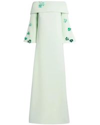 Safiyaa - Cielle Floral-Embellished Off-Shoulder Maxi Dress - Lyst
