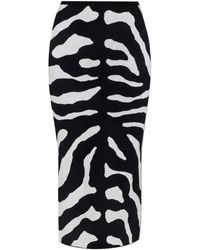 Moschino - Printed Stretch Skirt - Lyst