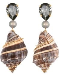 Jennifer Behr - Alon Shell Drop Earrings - Lyst