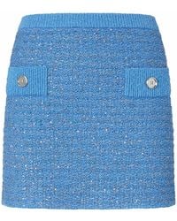 Pinko - Tweed Mini Skirt - Lyst