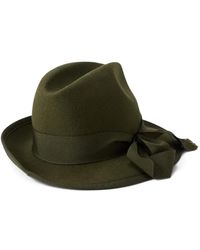Polo Ralph Lauren - Bow-Detail Wool Fedora - Lyst