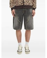 A Bathing Ape - Jeans-Shorts mit Nieten - Lyst