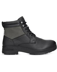 Barbour - Eslington Grain-Leather Lace-Up Boots - Lyst
