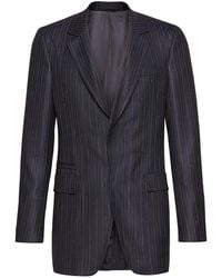 Ferragamo - Pinstripe-Pattern Single-Breasted Blazer - Lyst