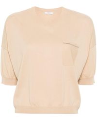 Peserico - Cotton Knitted Top - Lyst
