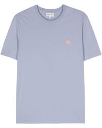 Maison Kitsuné - T-Shirt mit Chillax Fox-Applikation - Lyst