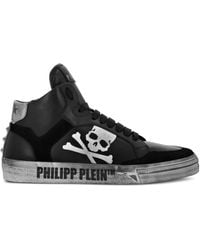 Philipp Plein - Zapatillas altas con motivo de calavera - Lyst
